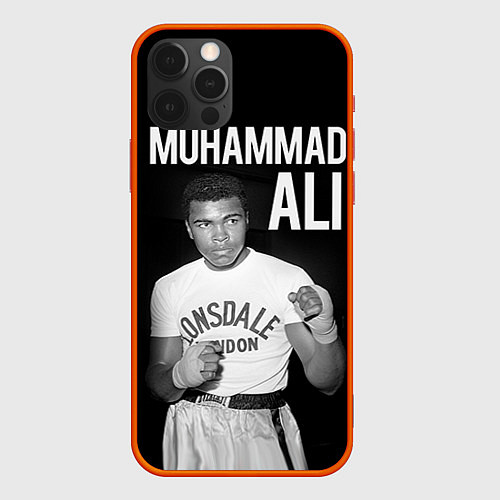 Чехол iPhone 12 Pro Muhammad Ali / 3D-Красный – фото 1