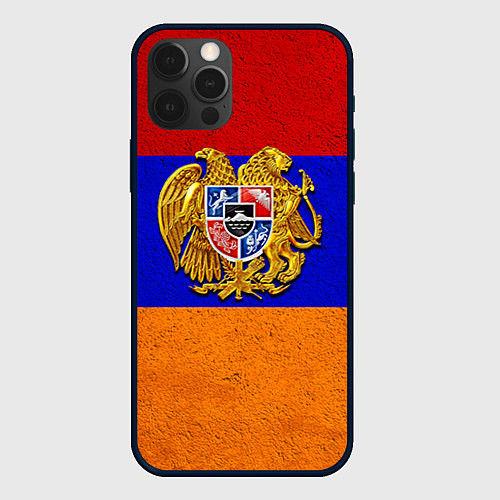 Чехол iPhone 12 Pro Армения / 3D-Черный – фото 1