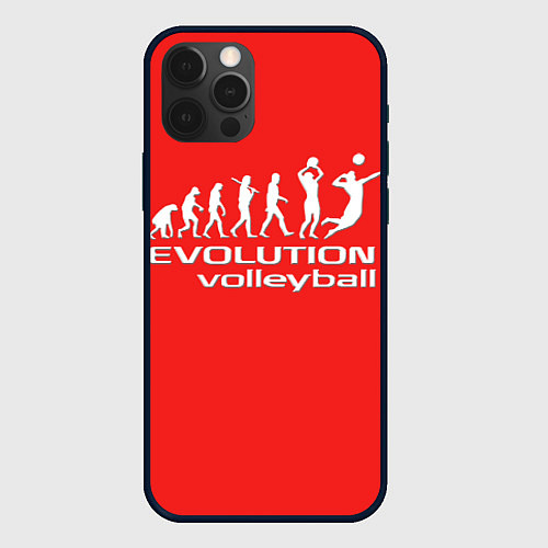Чехол iPhone 12 Pro Волейбол 23 / 3D-Черный – фото 1