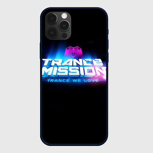 Чехол iPhone 12 Pro Trancemission: Trance we love / 3D-Черный – фото 1