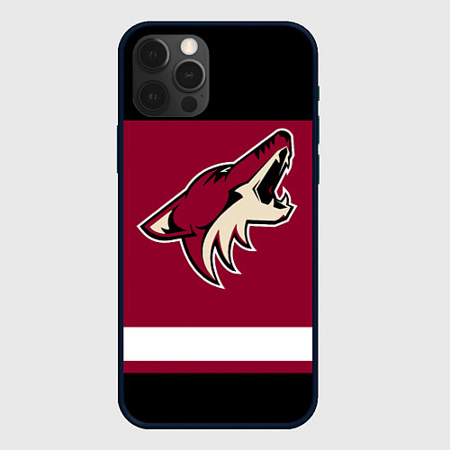 Чехол iPhone 12 Pro Arizona Coyotes / 3D-Черный – фото 1