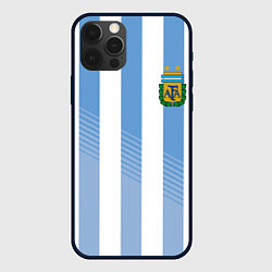 Чехол для iPhone 12 Pro Сборная Аргентины: ЧМ-2018, цвет: 3D-черный