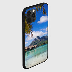 Чехол для iPhone 12 Pro Бора-Бора, цвет: 3D-черный — фото 2