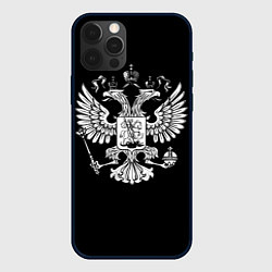 Чехол для iPhone 12 Pro Двуглавый орел, цвет: 3D-черный
