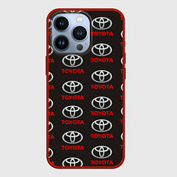 Чехол для iPhone 13 Pro Toyota, цвет: 3D-красный