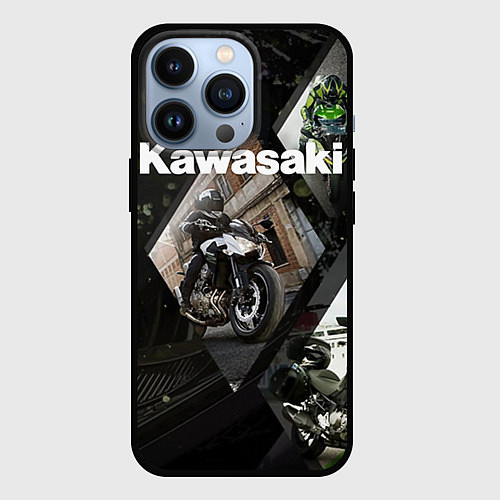 Чехол iPhone 13 Pro Kawasaky / 3D-Черный – фото 1