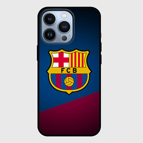 Чехол iPhone 13 Pro FCB Barcelona / 3D-Черный – фото 1