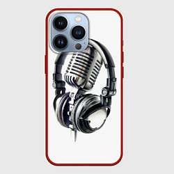 Чехол для iPhone 13 Pro Диджей, цвет: 3D-красный