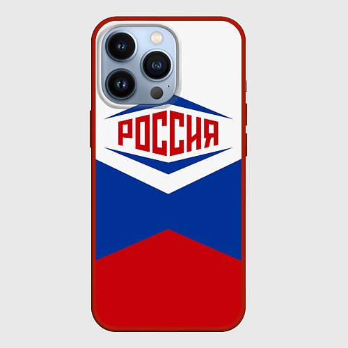 Чехол iPhone 13 Pro Россия 2016 / 3D-Красный – фото 1