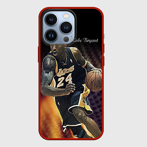 Чехол iPhone 13 Pro Kobe Bryant / 3D-Красный – фото 1