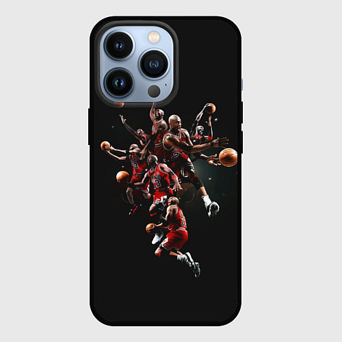 Чехол iPhone 13 Pro Michael Jordan Style / 3D-Черный – фото 1