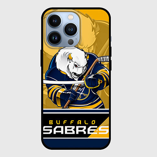 Чехол iPhone 13 Pro Buffalo Sabres / 3D-Черный – фото 1