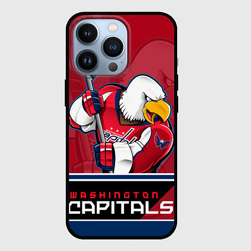 Чехол iPhone 13 Pro Washington Capitals / 3D-Черный – фото 1