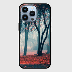 Чехол для iPhone 13 Pro Осень, цвет: 3D-черный