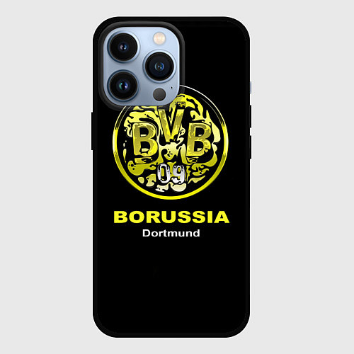 Чехол iPhone 13 Pro Borussia Dortmund / 3D-Черный – фото 1