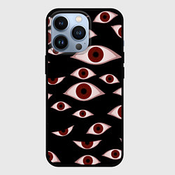 Чехол для iPhone 13 Pro Глаза, цвет: 3D-черный