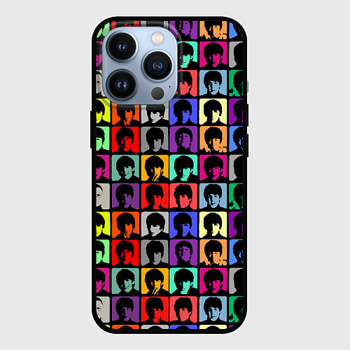 Чехол iPhone 13 Pro The Beatles: pop-art / 3D-Черный – фото 1