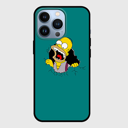 Чехол iPhone 13 Pro Alien-Homer / 3D-Черный – фото 1