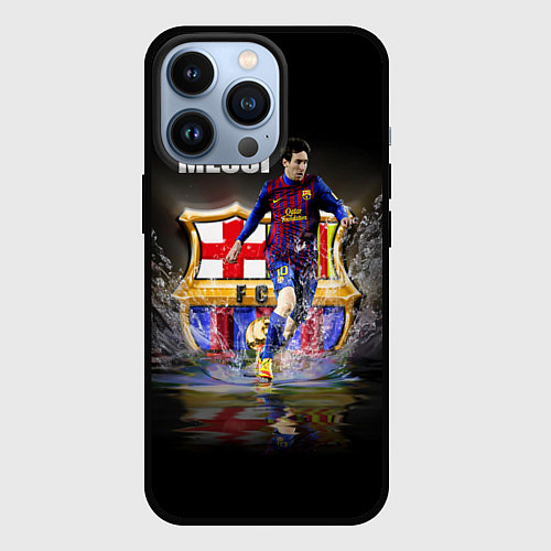 Чехол iPhone 13 Pro Messi FCB / 3D-Черный – фото 1