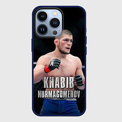 Чехол для iPhone 13 Pro Хабиб Нурмагомедов, цвет: 3D-тёмно-синий