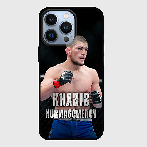 Чехол iPhone 13 Pro Хабиб Нурмагомедов / 3D-Черный – фото 1