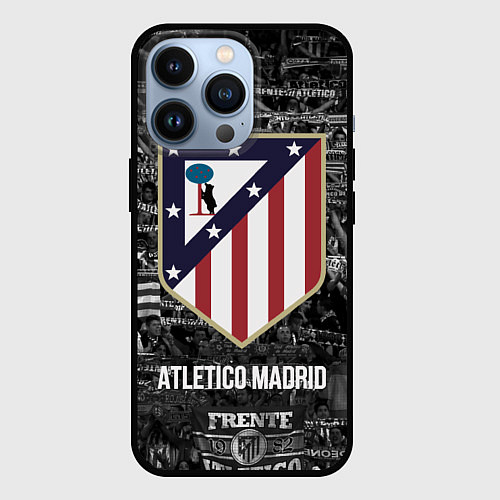 Чехол iPhone 13 Pro Атлетико Мадрид / 3D-Черный – фото 1