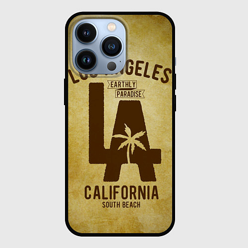 Чехол iPhone 13 Pro Лос-Анджелес / 3D-Черный – фото 1