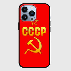 Чехол для iPhone 13 Pro СССР, цвет: 3D-черный