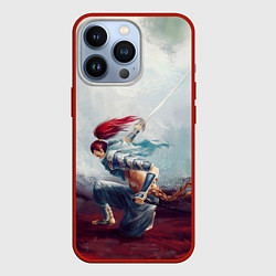Чехол для iPhone 13 Pro Ясуо, цвет: 3D-красный
