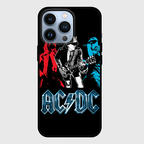 Чехол iPhone 13 Pro AC/DC: Ice & Fire / 3D-Черный – фото 1
