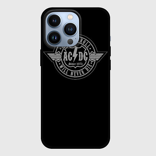 Чехол iPhone 13 Pro AC/DC: Will never die / 3D-Черный – фото 1
