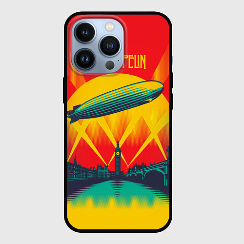 Чехол iPhone 13 Pro Led Zeppelin: Hindenburg / 3D-Черный – фото 1