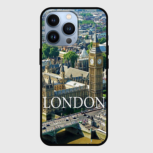 Чехол iPhone 13 Pro Вестминстерское аббатство / 3D-Черный – фото 1