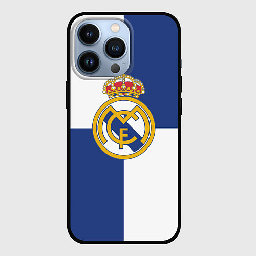 Чехол iPhone 13 Pro Real Madrid: Blue style / 3D-Черный – фото 1