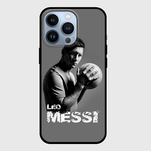 Чехол iPhone 13 Pro Leo Messi / 3D-Черный – фото 1