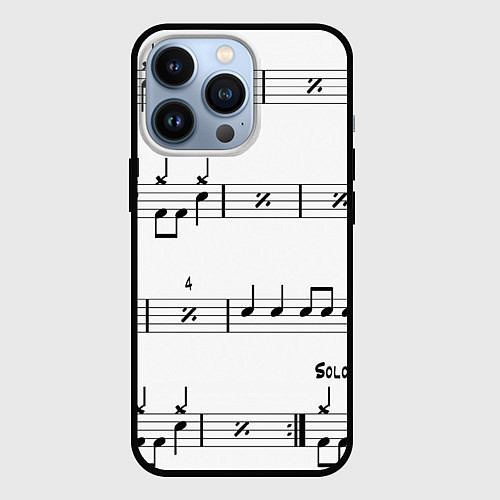 Чехол iPhone 13 Pro I LOVE ROCK AND ROLL / 3D-Черный – фото 1