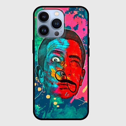 Чехол iPhone 13 Pro Dali Art / 3D-Черный – фото 1