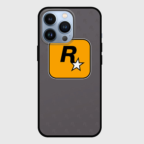 Чехол iPhone 13 Pro GTA VI: Rockstar Games / 3D-Черный – фото 1