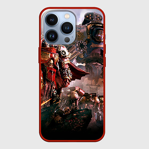 Чехол iPhone 13 Pro Warhammer 40k: Angelos / 3D-Красный – фото 1