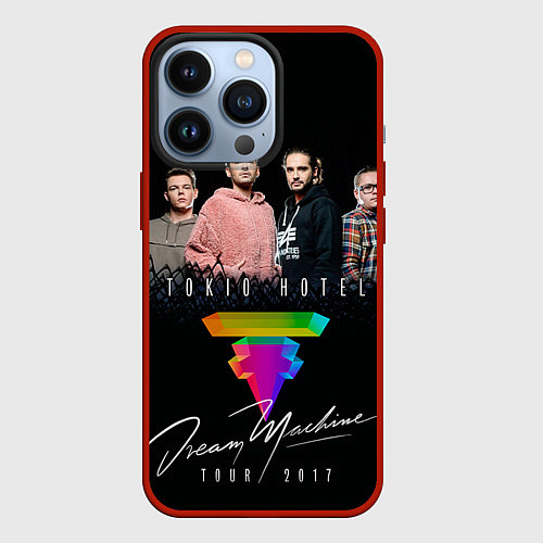 Чехол iPhone 13 Pro Tokio Hotel: Dream Band / 3D-Красный – фото 1