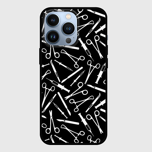 Чехол iPhone 13 Pro Шприцы / 3D-Черный – фото 1