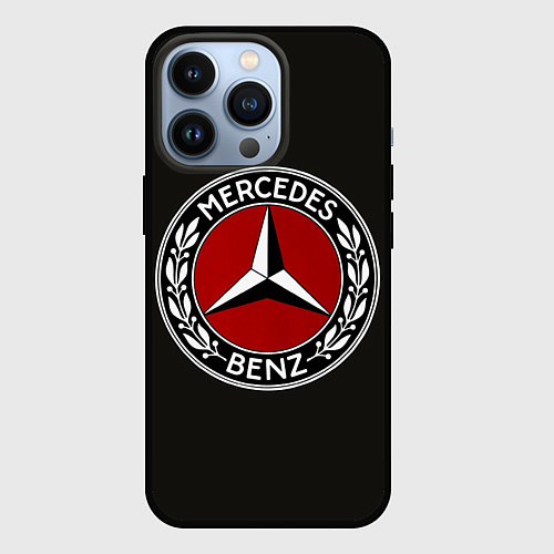 Чехол iPhone 13 Pro Mercedes-Benz / 3D-Черный – фото 1