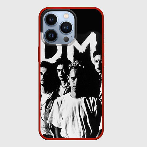 Чехол iPhone 13 Pro Depeche mode: black / 3D-Красный – фото 1