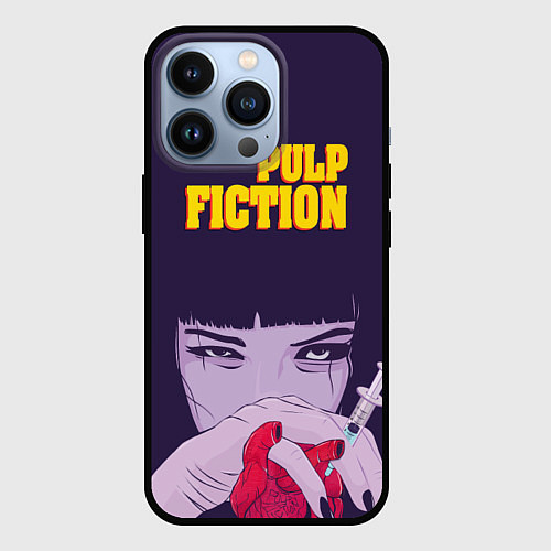 Чехол iPhone 13 Pro Pulp Fiction: Dope Heart / 3D-Черный – фото 1