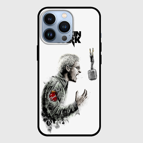 Чехол iPhone 13 Pro Bennington Song / 3D-Черный – фото 1