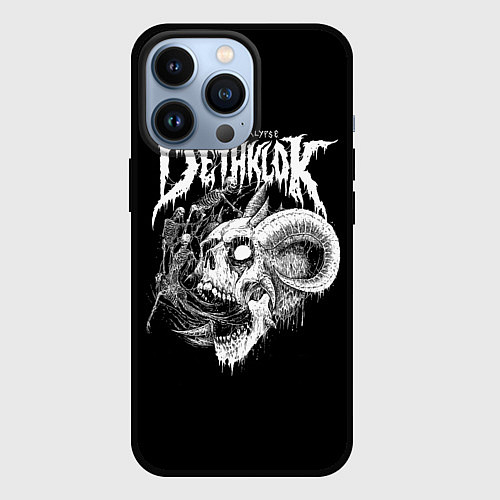 Чехол iPhone 13 Pro Dethklok: Goat Skull / 3D-Черный – фото 1