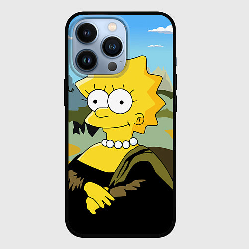 Чехол iPhone 13 Pro Mona Liza / 3D-Черный – фото 1