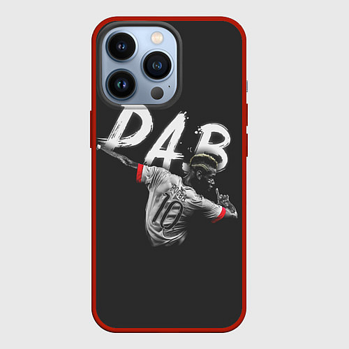 Чехол iPhone 13 Pro Paul Pogba: Dab / 3D-Красный – фото 1