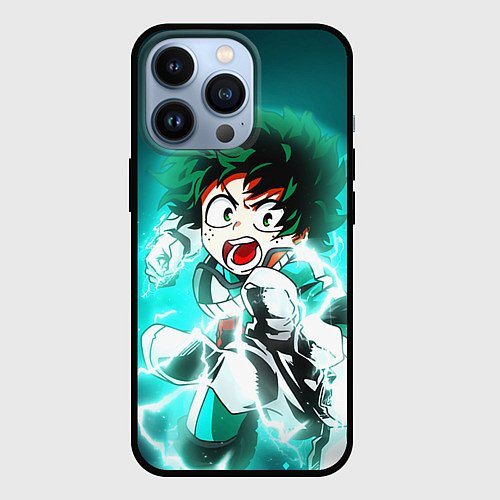 Чехол iPhone 13 Pro Моя геройская академия / 3D-Черный – фото 1