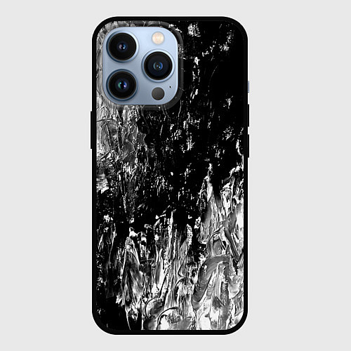 Чехол iPhone 13 Pro GRAY&BLACK / 3D-Черный – фото 1